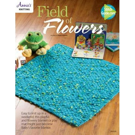 Field of Flowers Baby Blanket Knit Pattern - (Best Baby Knitting Patterns)