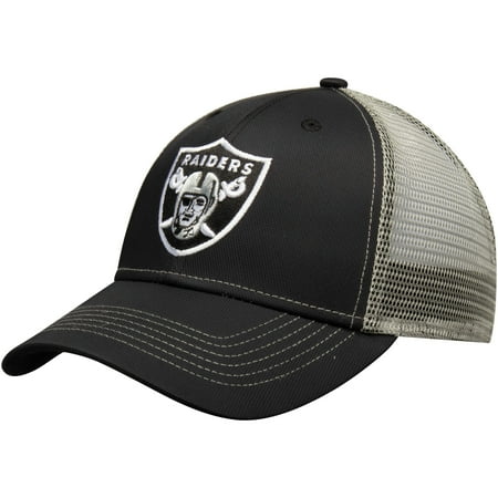 Raiders Fitted Hats - Men's Black Oakland Raiders Explore Adjustable Hat - OSFA