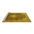 thumbnail image 2 of Ahgly Company Machine Washable Indoor Round Persian Yellow Traditional Area Rugs, 7' Round, 2 of 4