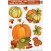 Pumpkin Harvest Fall Window Cling Sheet, 9 Decals Included