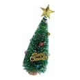 thumbnail image 3 of Mini árbol de Navidad, decoración navideña, decoración navideña para fiestas navideñas en interiores Verde 16cm, 3 of 9