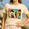 thumbnail image 2 of Frankenstein's Beach Vacation T-Shirt, Retro Neon Surf Style Tee for Horror Fans with Summer Vibes, 2 of 10