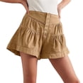 thumbnail image 4 of Summer High Waist Women Button Down Casual Denim Pants Jeans Shorts, 4 of 5