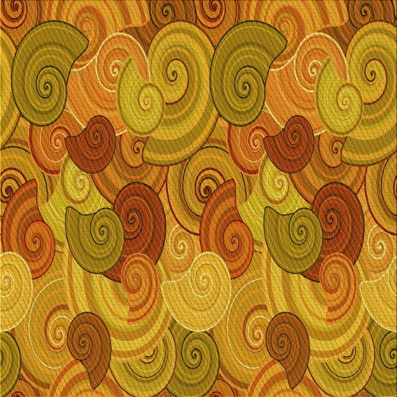 Ahgly Company Indoor Square Patterned Mahogany Brown Area Rugs, 8' Square