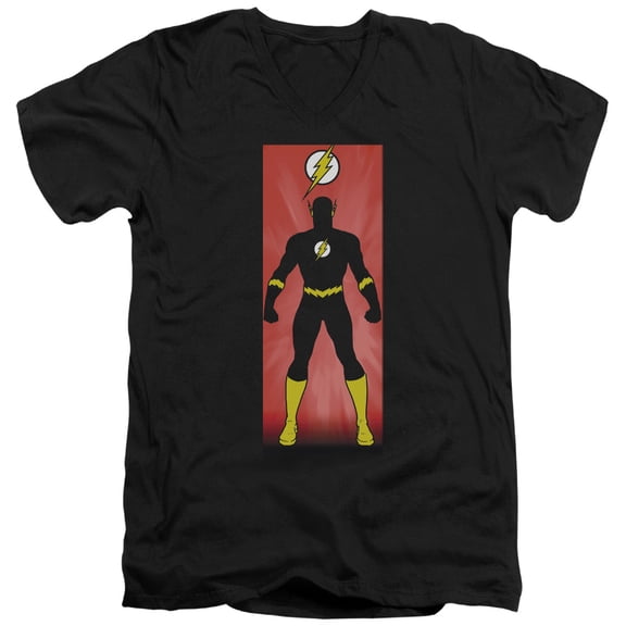 Jla - Flash Block - Slim Fit V Neck Shirt - Medium