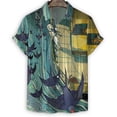 thumbnail image 2 of Camisa retro de campo para hombre, camisas hawaianas de manga corta con solapa y estampado 3D de verano, blusa holgada con botones de estilo callejero de Harajuku, ropa Y2k, 2 of 5