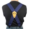 thumbnail image 5 of MELOTOUGH Heavy Duty Clip Suspenders for Men Men s Adjustable X Back Mens Suspenders Straps with Clips Navy Blue, 5 of 5
