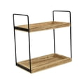 thumbnail image 3 of simhoa Bathroom Countertop Organizer 2 Tier Wood Desktop Shelf for Office Desk Home, 3 of 8