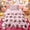 Pink 01, variant on Erosebridal Softball Sports Kids Twin Comforter Sets, Pink Watercolor Bow Bedding Set, 2 Pieces