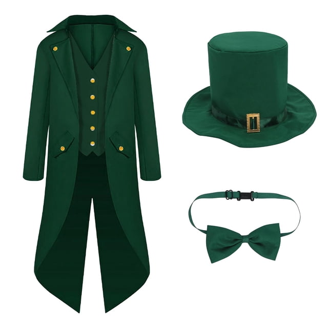 Traje de vestuario del día de San Patricio Agrupo gótico para Show Show Carnival Fancy Dress SG