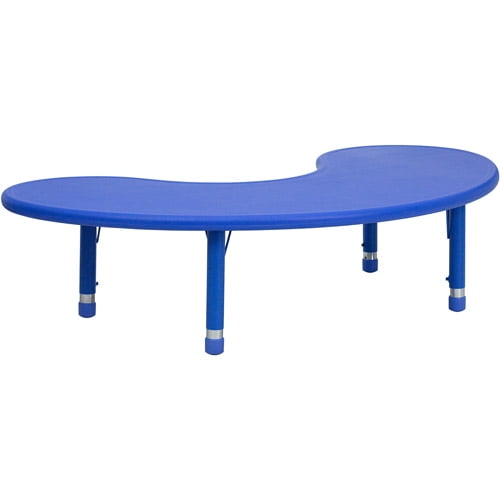 Photo 1 of ***TABLE LEGS ONLY*** Flash Furniture Height-Adjustable Half-Moon Plastic Activity Table Legs