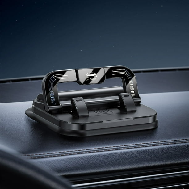 Soporte multifuncional dos en uno para teléfono y número de coche, con pegatinas para el tablero de instrumentos y el soporte de navegación.