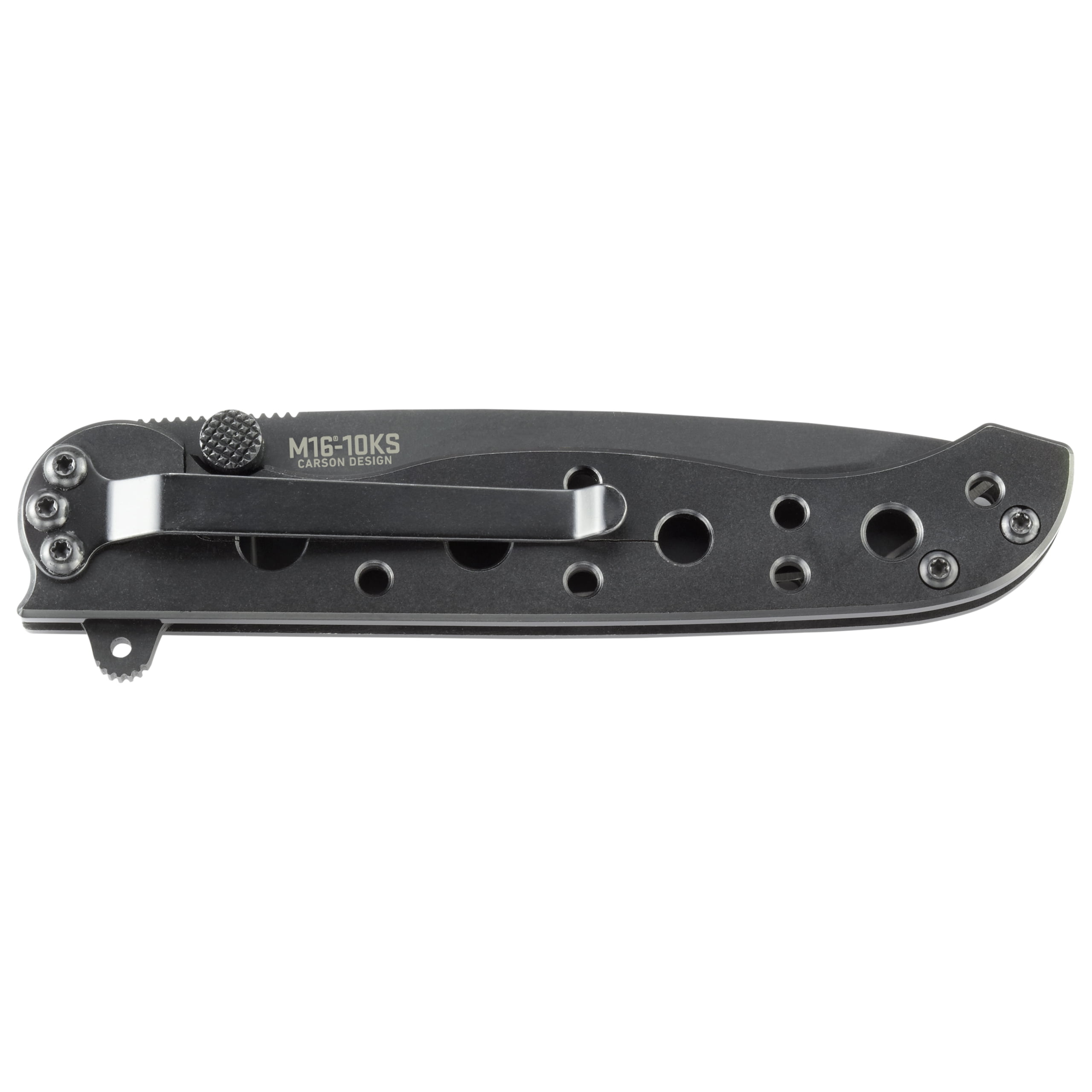CRKT M16-10KS Folding Knife with Frame Lock: Stainless Steel Triple Point Serrations Blade, Stainless Steel Handle, Reversible Pocket Clip, M16-10KS