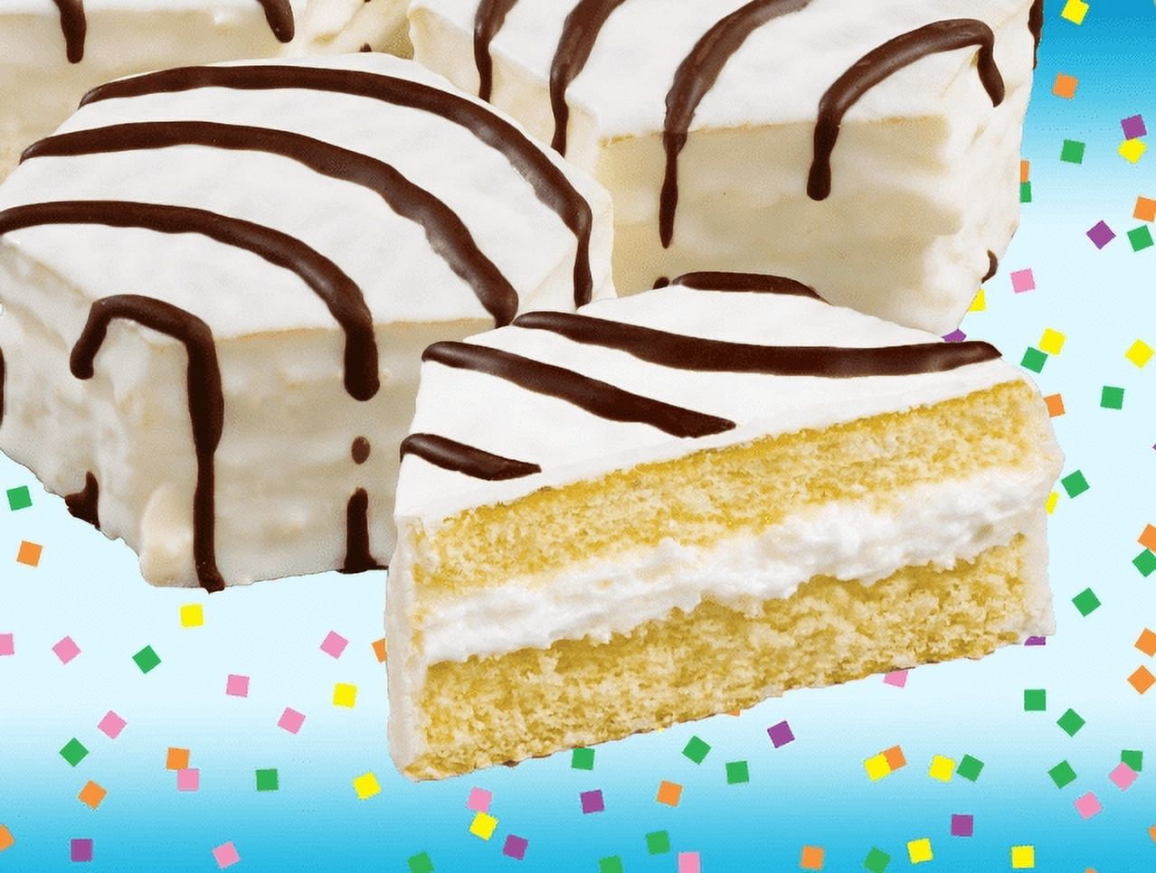 Little Debbie Zebra Cakes Big Pack, 6 Individually Wrapped Vanilla Snack Cakes Per Box (2 Boxes)