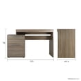 thumbnail image 2 of Escritorio de Oficina Secretarial 2 Cajones Suez Encino Mundo In Home Office, 2 of 8
