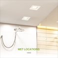 thumbnail image 3 of ASD Blanc 4 Pouces Rétroéclairage LED Carré Encastré - 9W 709LM 2700/3000/3500/4000/5000K Sélectionnable Dimmable LED Downlight, We, 3 of 8