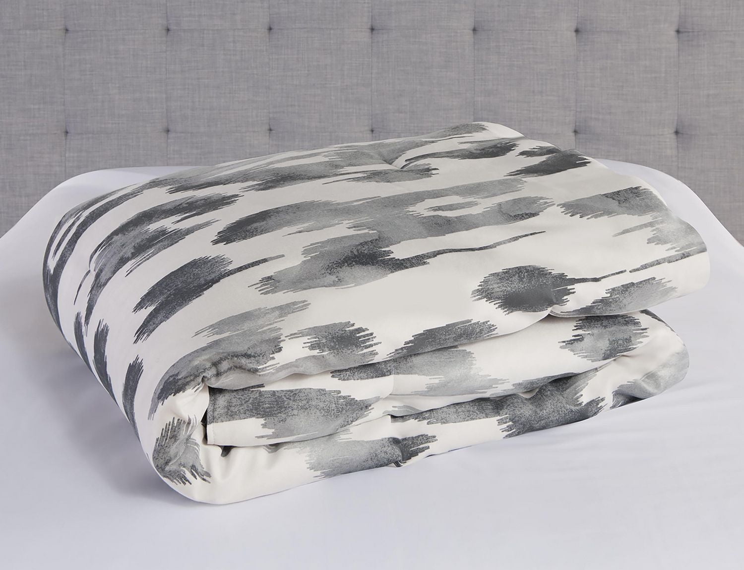 Faux Suede Ikat Comforter Set