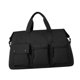 thumbnail image 3 of Bolsa de lona con bolsillo, impermeable, portátil, para gimnasio, para entrenamiento, deportes, viajes. Negro, 3 of 9