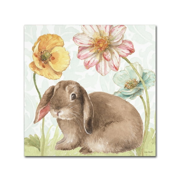 Lisa Audit 'Spring Softies Bunnies III' Canvas Art