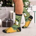 thumbnail image 7 of Pofeuu Quirky Cartoon 123 Print Crew Socks, Adult Running Hiking Socks for Youth and Adult, 7 of 7