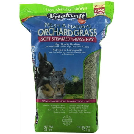 Vitakraft Fresh & Natural Orchard Grass Hay, 28 (Best Grass For Guinea Pigs)