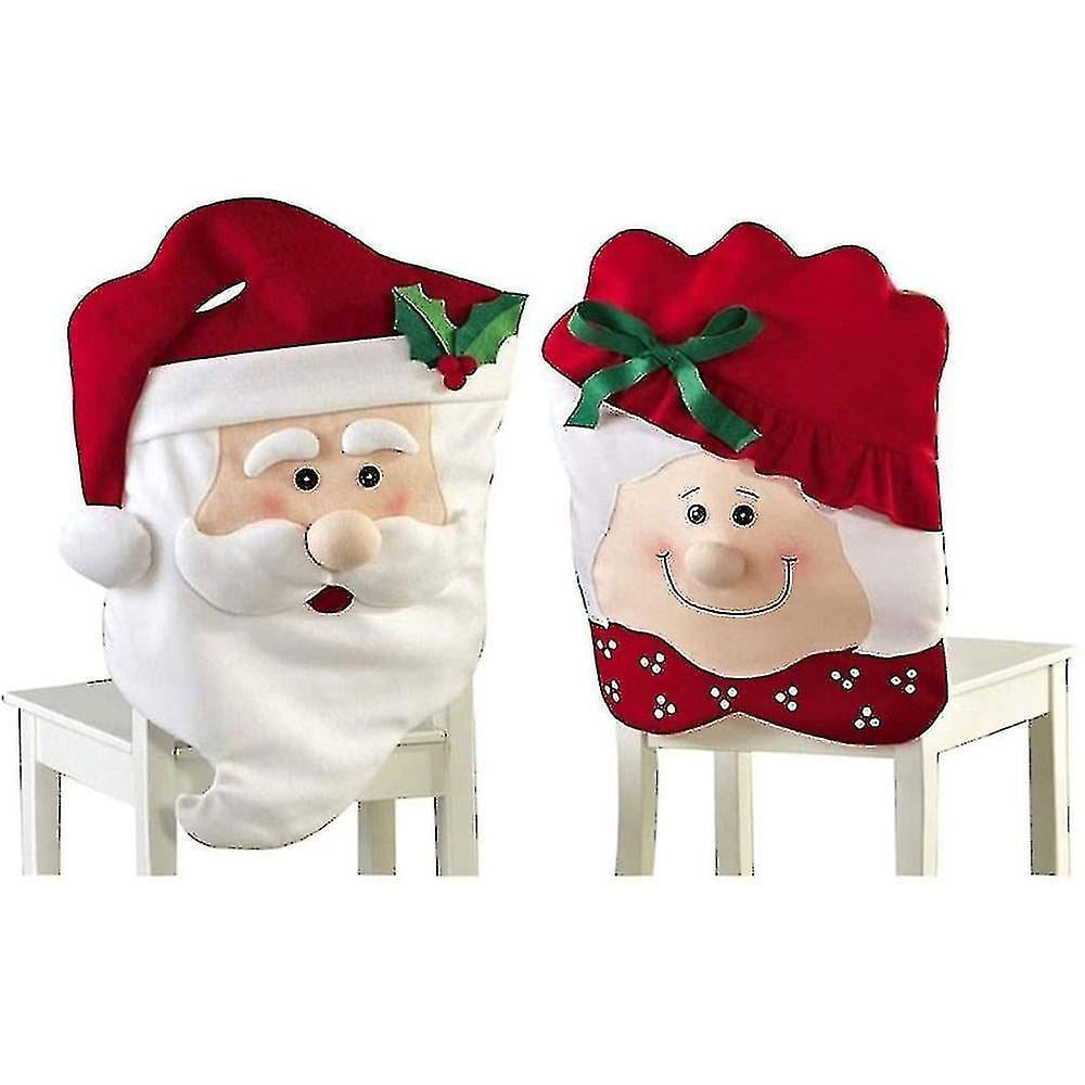 Christmas Decorations Old Man Snowman Chair Cover Christmas Dining