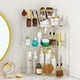 thumbnail image 1 of Organizador de esquina para baño SUNZOS de 3 niveles con soporte para maquillaje, 1 of 6