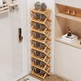 thumbnail image 4 of SHIBAILI 5-Tier Bamboo Folding Shoe Rack - No Assembly, Space-Saving(Black), 4 of 9