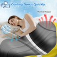thumbnail image 3 of Yellow Geometric Cooling Blanket,Lightweight Breathable Summer Throw Blanket with Double Sided Cold Effect,Gray Black Retro Abstract Stripes Lines Picnic Blankets Bed Sheet for Hot Sleepers 40"x60", 3 of 8