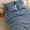 Dusty Blue-Queen, variant on Rust Brown Queen Size 3 Piece Floral Aesthetic Soft Lightweight Comforter Bedding Set