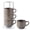 Brown, variant on Porcealin Coffee Mugs, Stackable Coffee Cups Set of 4 with Stand - 15 oz Large Ceramic Ribbed Latte Cup Set