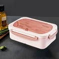 thumbnail image 4 of Hinati Clearance on Sale Modern Minimalist Design Lunch Box with Cutlery Set Airtight Food Storage Containers Spaghetti Container for Kitchen Pantry Organization and Storage, Dishwasher safe, 4 of 5