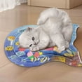 thumbnail image 3 of Thickened Pet Water Play Mat Interactive Floating Fish Design Summer Pad for Indoor Dogs and Cats with Inflation Tools, 3 of 5