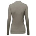 thumbnail image 2 of FashionOutfit Women's Mock Turtle neck Long sleeve Knit Top Sweater, 2 of 3
