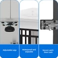 thumbnail image 6 of Dextrus 2-in-1 Large Dog Crate Furniture, 38.2" L Iron-Wood Indoor Dog Cage With Waterproof Top, Safety Corners,Steel Lock,for Large Dogs up to 60 lb,White,38.2"L x 24"W x 26.8"H, 6 of 9