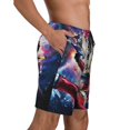 thumbnail image 3 of Power Rangers Mens Swim Trunks Quick Dry Board Shorts with Mesh Lining, Hawaii Beach Shorts Swimwear Bathing Suits, 3 of 7