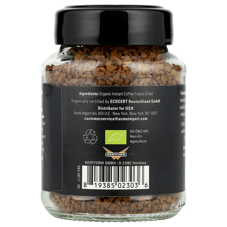 Mount Hagen Organic Instant Espresso Coffee, 1.76 oz, Medium Roast