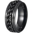 thumbnail image 1 of Mens Anxiety Rings Fidget Rings For Men Women Chain Spinner Rings For Kids Teen Titanium Steel Rings, 1 of 5