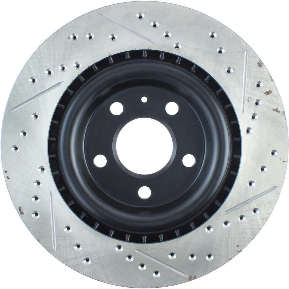 StopTech Slotted & Drilled Sport Brake Rotor Fits select: 2013-2021 AUDI Q5, 2017-2018 AUDI Q7
