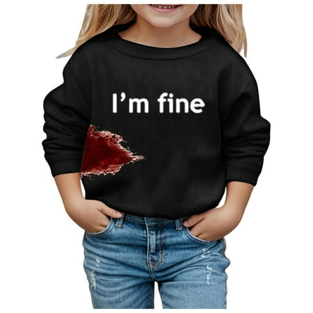 

Sweatshirts for Teens Winter Fashion Festival Printed Solid Color Hoodless Long Sleeved Casual and Comfortable Coat Hoodies for Girls