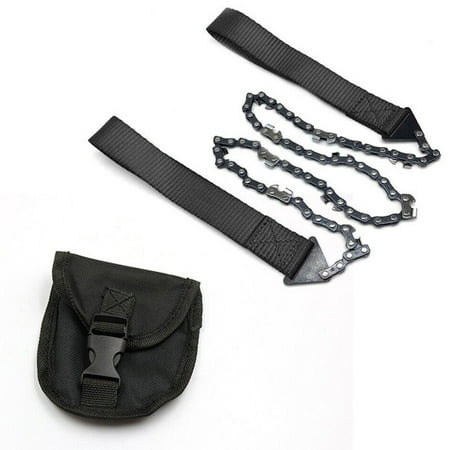 

Portable Survival Chain Saw Chainsaw Emergency Camping Pocket Hand Tool Pouch