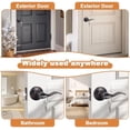 thumbnail image 6 of Oil Rubbed Bronze Door Lockset Hardware Keyed Alike Entry Entrance Door Lever Handles One Keyway (3 Pack), 6 of 7