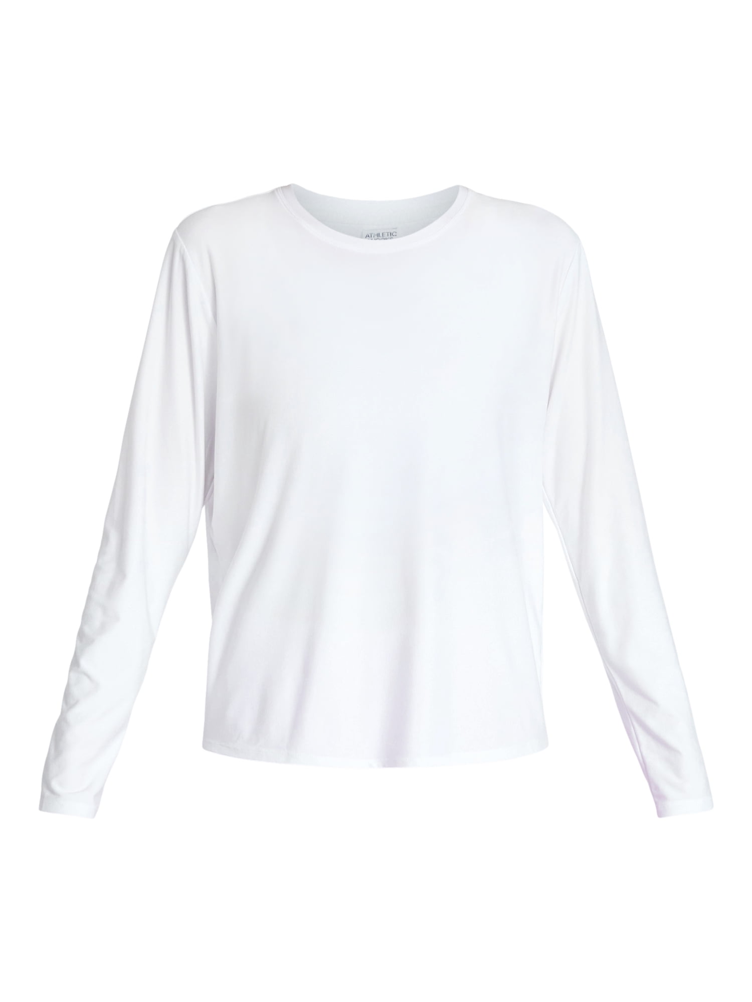 Athletic Works Women's ButterCore Tee with Long Sleeves, Sizes XS-XXXL