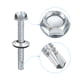 thumbnail image 4 of Tornillos Auto-Perforantes Unique Bargains #14 x 2' Galvanizado Acero 100uds con EPDM Arandela, 4 of 6