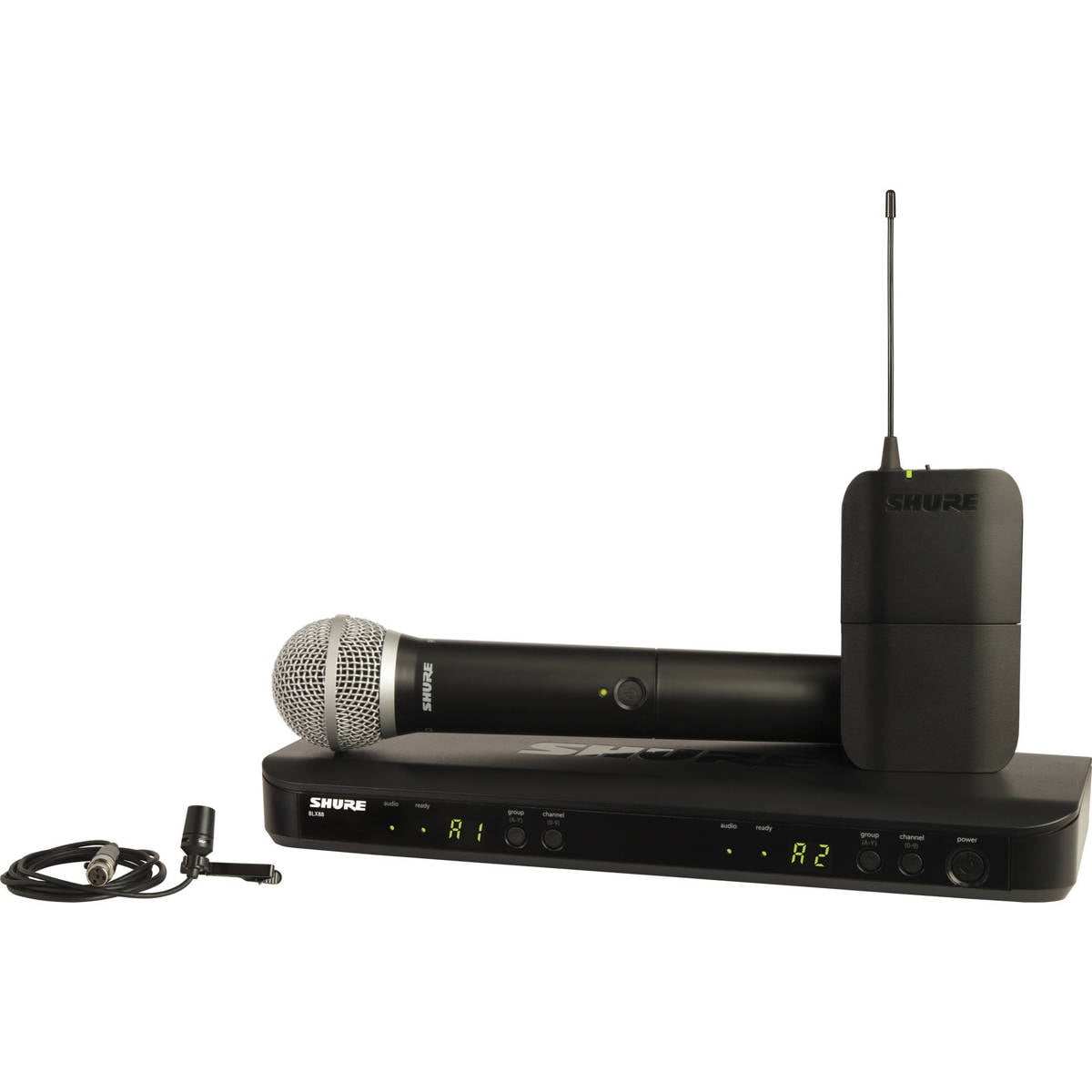 Shure Wireless Dual Microphone Vocal System with XLR, 2 PG58