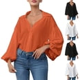 thumbnail image 1 of Sudaderas con capucha para mujer,Blusa informal de manga larga con cuello en V para mujer, cuello redondo, poliéster suave, ideal para el hogar o el trabajo, sopatenor, 1 of 9