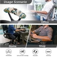 thumbnail image 4 of FKELYI Bohemian Lotus Floral Butterfly Print Office Chair Cover Swivel Chair Protector Cover with 2 Pcs Armrest Covers Anti-Dust Washable Gaming Chair Slipcover, Small, 4 of 6