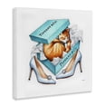 thumbnail image 3 of Stupell Industries Eclectic Blue Shoebox with Cat Canvas Art, 17 x 17, by Amanda Greenwood, 3 of 8