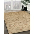 thumbnail image 3 of Ahgly Company Machine Washable Indoor Square Traditional Bronze Brown Area Rugs, 5' Square, 3 of 7