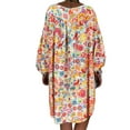 thumbnail image 4 of DYMADE Womens Holiday Summer Loose Fit Floral Printed V-Neck Half Sleeve Casual Dresses, 4 of 4